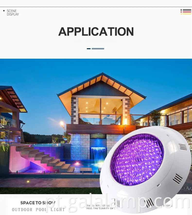 A Outdoor Remote Controled Submersible Swimming Swimming Swimming Spa LED AC12V Pool Light RGB